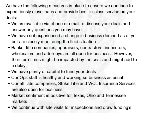 Wildcat Lending Hard Money, Made Easy
							 See image for full details