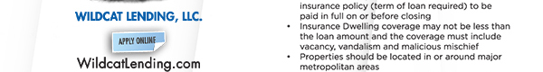 Wildcat Lending Hard Money, Made Easy
							 See image for full details